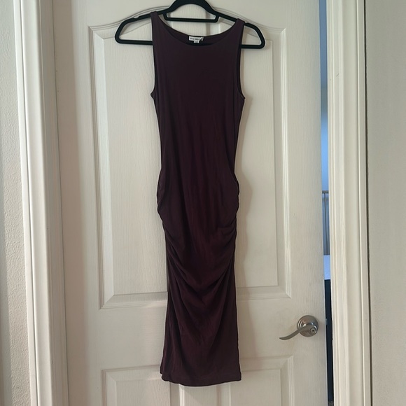 James Perse High Neck Shirred Dress - Picture 1 of 5